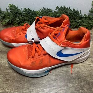 Nike KD 4 Size 10.5 Mens Zoom Creamsicle Orange White Blue Kevin Durant